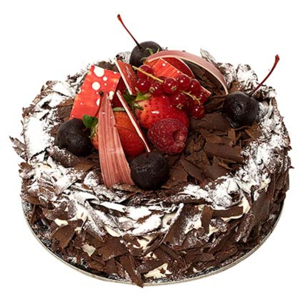 Portion black forest cake